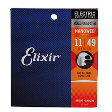 elixir 伊利克斯电吉他弦吉它套弦防锈镀膜琴弦12002/12052 12102特薄覆膜【011-049】