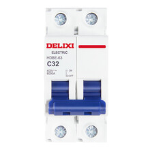 德力西(DELIXI)空气开关 HDBE632C32 家用空开小型断路器2P双极断路器 2P32A