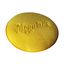 美光 （Meguiar's ）原装进口打蜡海绵清洁剂圆形打蜡专用汽车用品 加厚超细款压边掌心海绵 单个装
