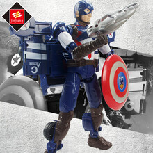 变形玩具4队长3钢铁侠变形飞机大号机器人变形玩具模型礼物玩具礼物 JJ608神盾队长