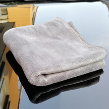 林特擦车毛巾磨绒加厚洗车理发店用打蜡抛光厨房卫生间地板瓷砖搞卫生去污强吸水大毛巾 磨绒33*65灰色