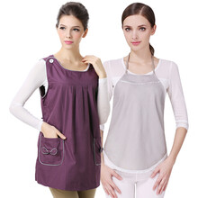 朵雅孕妇防辐射服装银纤维防辐射肚兜套装0506 紫色 L