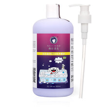 雪貂留香 狗狗沐浴露京东定制益生菌宠物香波柔顺蓬松 白毛犬适用655ml