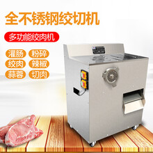 多功能商用绞肉机绞切机双电机电动切肉片切肉丝肉块灌肠机 配置十一