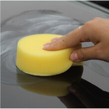 汽车打蜡海绵 擦车海绵块 圆形抛光海绵 擦车用海绵
