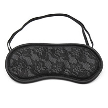 桃色缘 夫妻角色扮演面罩蕾丝纹丝光棉质眼罩 sm情趣用品男女用器具SM前戏调情挑逗成人玩具 黑色蕾丝纹眼罩