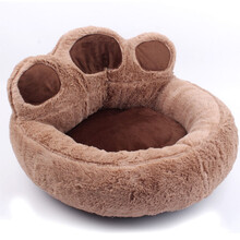 筱宠DM58绒面宠物窝全可拆洗四季通用中小型狗狗窝沙发窝保暖款泰迪比熊贵宾加厚猫窝垫子 咖啡单窝 大号+凉席