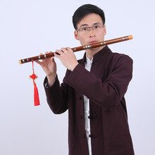 舒怀 乐器（shuhuai） 苦竹笛子【免费刻字 免费教入门】初学考级配教材 359两节 D调本色+13赠品