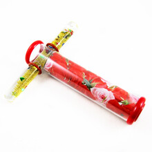 光之花火流沙型万花筒液态万华镜多棱镜油棒年会礼品益智儿童玩具 玫瑰花+金色油棒