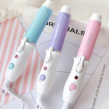 O.BVEN【买一带七】迷你卷发棒陶瓷拉直板夹板直发器 电卷棒刘海梨花头烫发卷发器烫发棒熨板夹板 浅蓝色