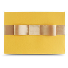 轻奢欧式高档商务信封 素雅简洁无字年终奖大闸蟹请柬邀请函新年颁奖信封套创意教师节妇女节礼券贺卡信封 金底+香槟结