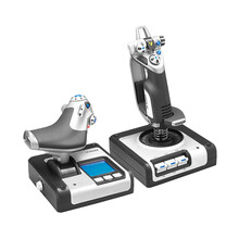 罗技（G）X52 HOTAS油门和摇杆模拟控制器 飞行模拟 赛钛客 X52 猎鹰摇杆