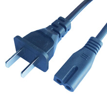 一叶兰 国标两插D字电源线 D字尾音响低音炮电源线 三星TCL飞利浦电视显示器电源线 1.5米