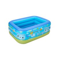 婴幼儿游泳池家用小号保温游泳桶室内宝宝充气浴缸新生儿洗澡池幼儿园球池 1.5米3层加厚豪华套餐