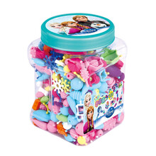 迪士尼公主串串珠手链波普珠儿童DIY玩具动手串珠益智玩具学生礼物过假日家家玩具 冰雪奇缘款-500颗瓶装