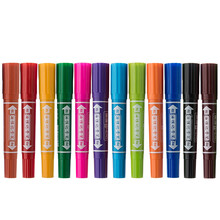 英雄（HERO）记号笔彩色双头油性记号笔学生12支装 880-12