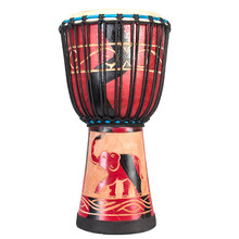 琴兹（Qin Ci） 非洲鼓8寸10寸12寸成人儿童入门初学者云南手拍鼓山羊皮丽江手鼓 升级4扣标12寸红雕大象-无赠品