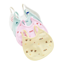 拉米奇骐 婴儿宝宝口水巾全棉吃饭围嘴 新生儿喂奶小毛巾 【单条装】颜色随机