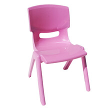 loveforever婴儿椅子靠背小凳子儿童塑料板凳宝宝家用座椅幼儿园桌椅 光面28坐高-粉色