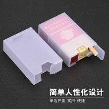 倾沫 透明烟盒定制印字20支装软盒烟套加厚防压防汗烟盒可放整包 加厚款 1个