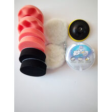 汽车抛光打蜡机美容工具地板电动充电家用车用划痕修复封釉打磨机 10件套配件+砂蜡