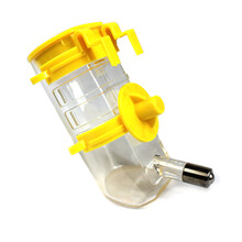 康贝尼宠物饮水器悬挂笼子固定喂水器猫咪挂式喝水器狗饮水头 宠物用品 黄色