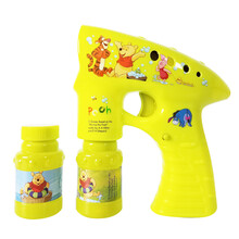 DISNEY儿童惯性米奇泡泡水枪玩具男女孩UFO飞碟迪士尼小丑鱼尼莫电动全自动吹泡泡补充液户外吹泡泡 小熊维尼电动泡泡枪