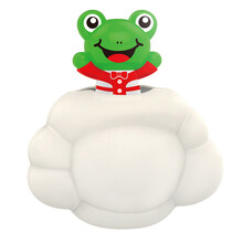 宝宝洗澡玩具转转乐儿童花洒喷水戏水玩具婴儿叠叠乐小孩钓鱼玩具叠叠杯背包水枪螃蟹泡泡机 青蛙云朵戏水