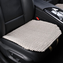 鑫天缘 纯亚麻汽车坐垫 单片夏季凉垫四季通用三件套前排单座汽车座垫透气吸汗凉垫女大众宝马奥迪奔驰福特 手编A款（一个小方垫）