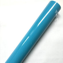 亚承汽车改装饰贴纸 车贴  高光车身改色膜 三层高亮面贴膜 亮光改色膜 带保护膜 亮面浅蓝色 1.5米X0.5米