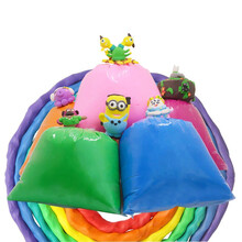 粘土批发36色diy彩泥橡皮泥太空泥黏土一斤500克 21号金黄