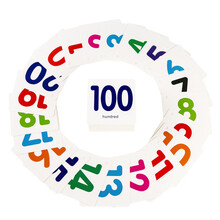 贝灵 有声识字卡片 数学数字卡宝宝双语认字卡幼儿园识数书卡0-8岁小学 不含笔 120 张数字  形状 卡片【普厚350克白卡纸】