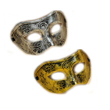 面具女假面化妆舞会面具半脸派对公主性感面具男儿童 复古王子面具