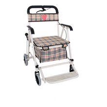 展浩（zhanhao） 关爱老年人助行器 散步买菜购物车可折叠手推车休闲家居购物车 白色脚踏