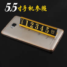 单联数字组合铝合金标价牌 铝合金 价格牌 标价签 立式加大号金色10个装