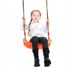 儿童秋千户外单杠双杠室内门框房顶宝宝荡秋千 健身玩具 橙色室外单杠套餐(秋千+绳子+挂钩+连接带)