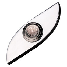 克雷格（KELEIGE） 克雷格 指尖陀螺EDC 全视之眼手指螺旋 纯钢减压陀螺减压玩具解压神器 全视之眼