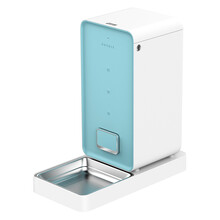 小佩喂食器5.9L宠物自动投食器定时定量远程控制猫咪狗狗大型犬食盆 蓝色喂食机大号