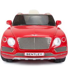 贝瑞佳（BeRica）宾利真车授权车儿童电动车四轮摇摆遥控婴儿小孩玩具车可坐人宝宝汽车童车 红色2.4G双驱+避震+独立摇摆+LED大灯