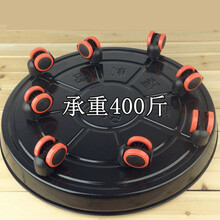 加厚移动花盆托盘滚轮底座万向轮圆形大型盆栽透气接水滑轮子接水盘 咖啡外径30内径29