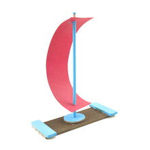 滑行飞机玩具中小学生DIY手工制作材料包儿童科技小制作小发明组装作业比赛科学实验玩具模型套装礼物 木筏帆船