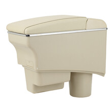 润诺 大众途观扶手箱2010~2016款原装免打孔改装风尚版都会版2013/2015蓝驱版 一体钢板加固款米色真皮 2010~2016款大众途观