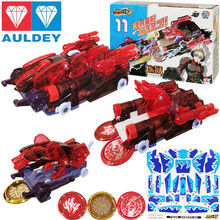 奥迪双钻（AULDEY） 爆裂飞车3代夺晶形玩具套装 正版男孩爆烈暴烈暴力飞车 神兽合体变形玩具车 合体弹射系列-炼狱684302