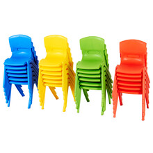 幼儿园椅子加厚靠背椅子儿童桌椅塑料椅宝宝小凳子/儿童餐椅 中班红色