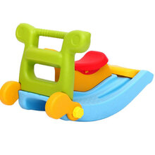 小摇马滑梯组合二合一塑料玩具儿童木马摇摇椅两用宝宝摇摇马