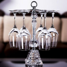 欧式创意红酒杯架 复古吊杯架 倒挂酒杯架 不锈钢旋转杯架红酒杯套装酒杯酒具 单个杯架