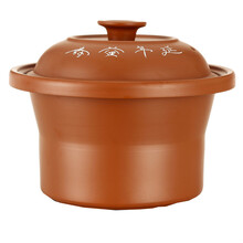 美味世家电炖锅原厂配件隔水炖盅煲汤锅煮粥锅内胆电炖锅适配定时器陶瓷备用内胆熬汤锅紫砂锅内胆 带盖6升红内胆