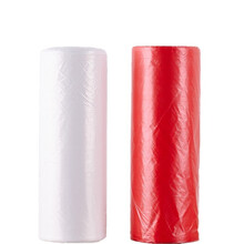 潮洁 加厚一次性桌布台布 圆方餐桌台布家用塑料薄膜布 白色1.4x1.8米(22张)