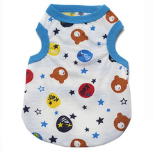 千翌严选 狗狗背心春夏装 泰迪衣服 宠物猫咪比熊卡通背心 小熊 S