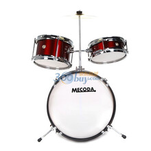 MECODA 美欧达儿童架子鼓三鼓酒红色MDR-510